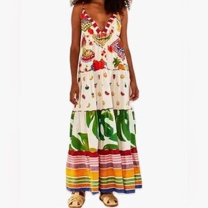 Farm Rio Duplicate Dress Adorable Maxi Halter Dress